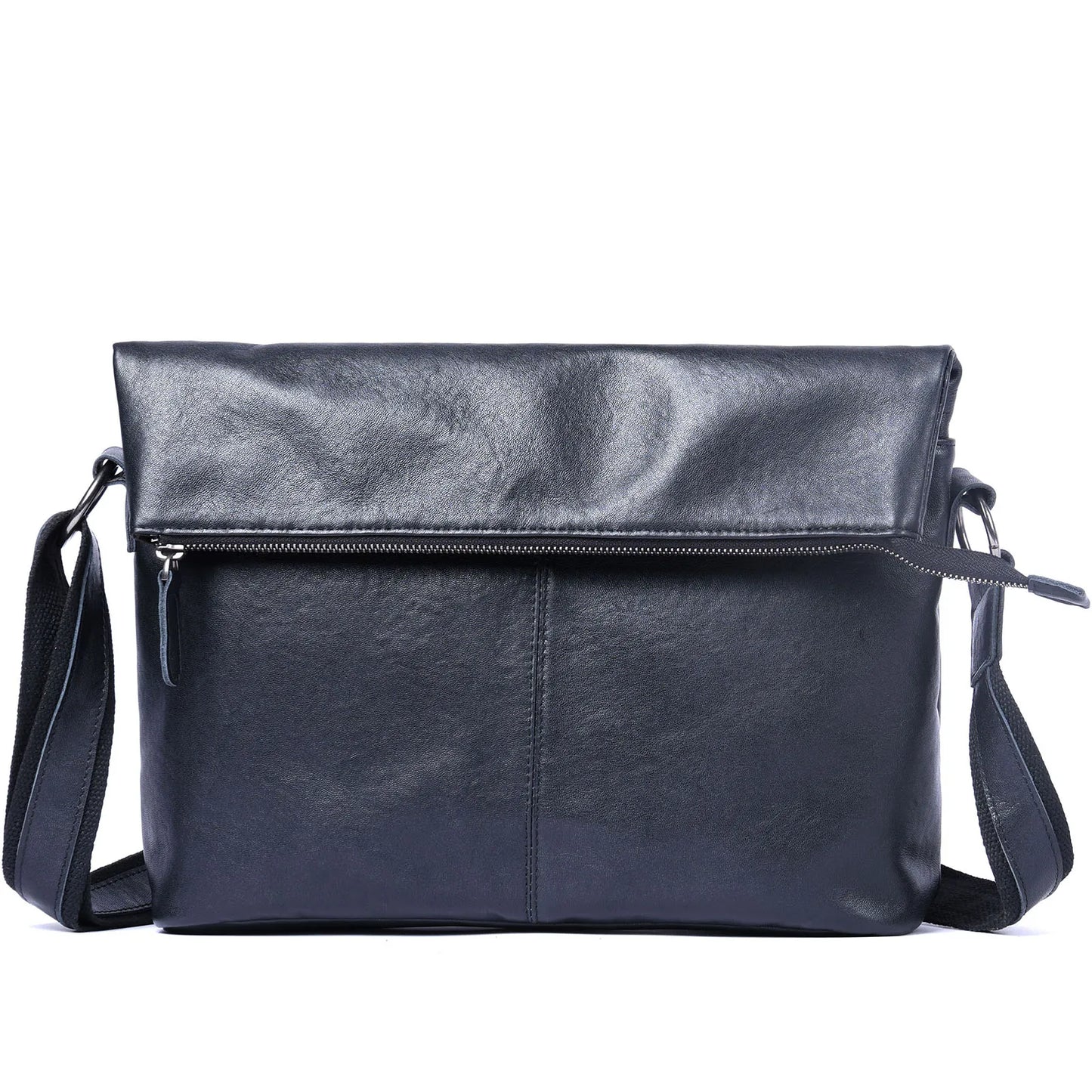 Genuine Leather Men's Shoulder Bag Crossbody Laptop Bags Simple Cowhide Top Layer Vegetable-tanned Leather Fashion Casual