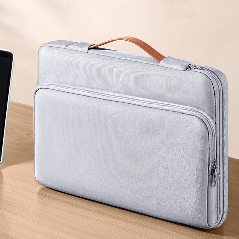 Dormin Air Cushion Laptop Bag for Business Travel, Anti-Crash Design w/Luggage Strap & Shockproof Compartment for MacBookAir13