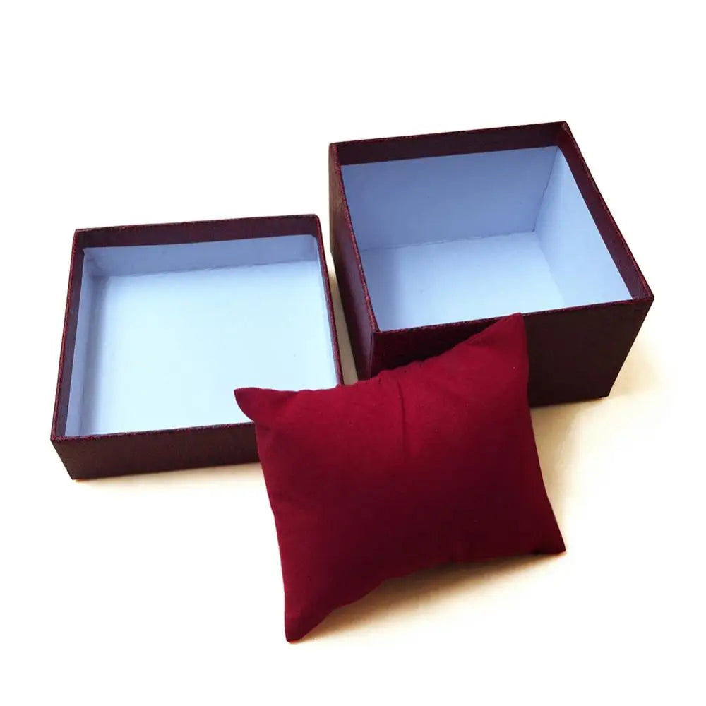1 Pc Watch Box Organizer Packaging with Pillow Faux Leather Jewelry Wrist Watches Holder Display Storage Box Organizer Case Gift