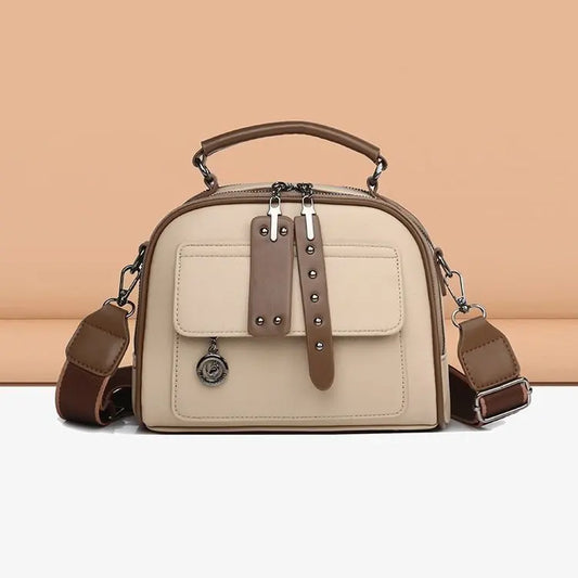 2025 New Women's Handbag - Simple Versatile Crossbody/Shoulder Bag, Multi-layer with Premium Texture