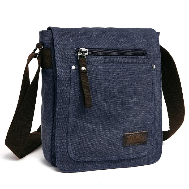 New Casual Fashion Canvas Satchel Single Shoulder Messenger Bag Unisex Crossbody Bag Male Bolsa