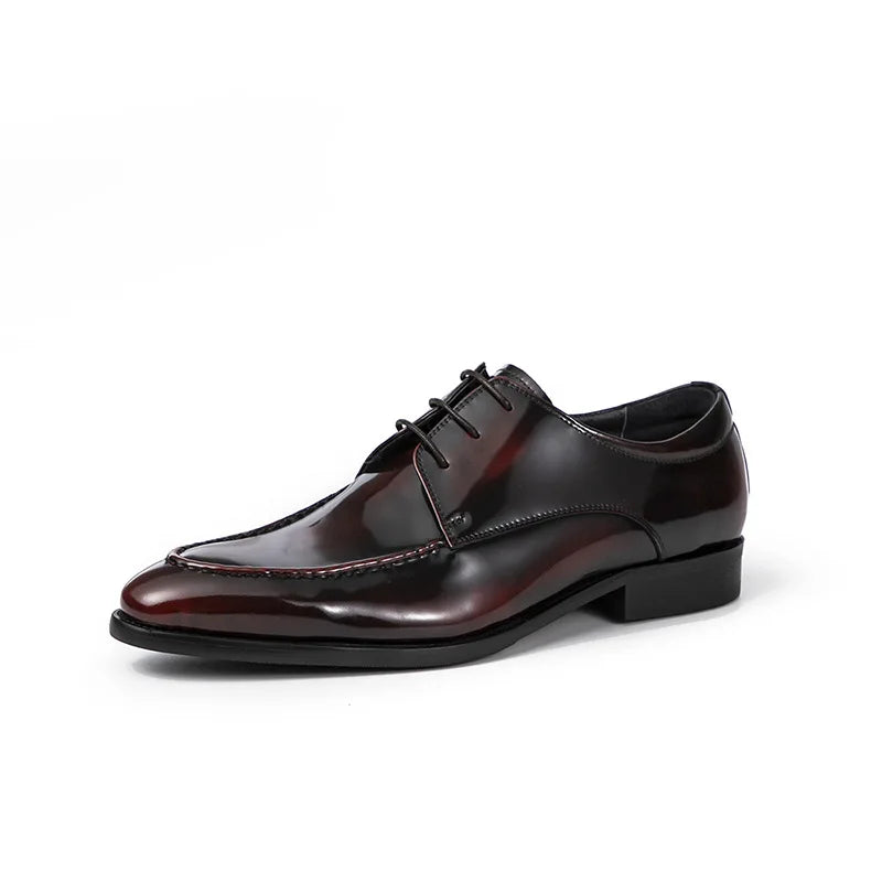 Luxury Men's Oxford Shoes Fashion Italian Leather Shoes Formal Men's Shoes Black Brown Lace Up Wedding Office Dress Leather Shoe