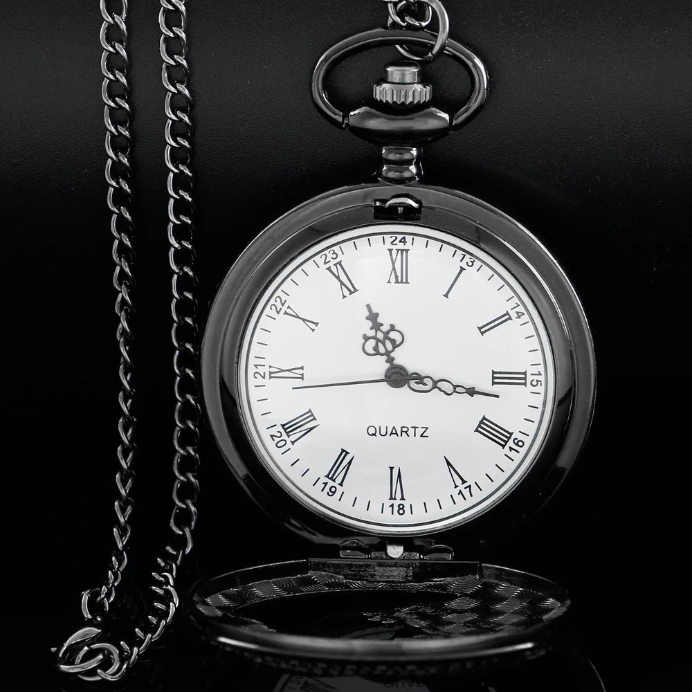 Flying Dragon Embossed Hollow Digital Quartz Pocket Watch Men's High Quality Necklace Timing Pendant Women's Jewelry Gift Clock