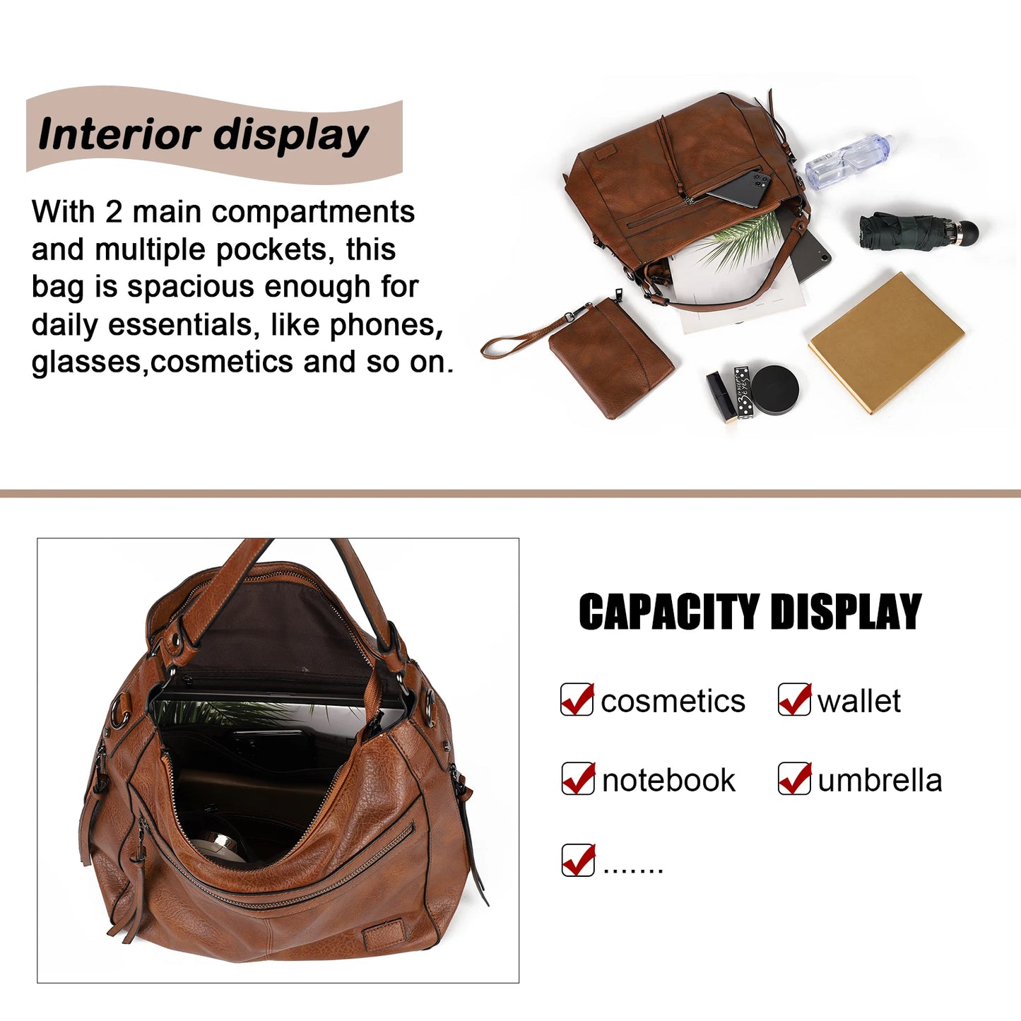 Women Handbags Female Designer Brand Shoulder Bags for Travel Weekend Outdoor Feminine Bolsas Leather Large Messenger bag