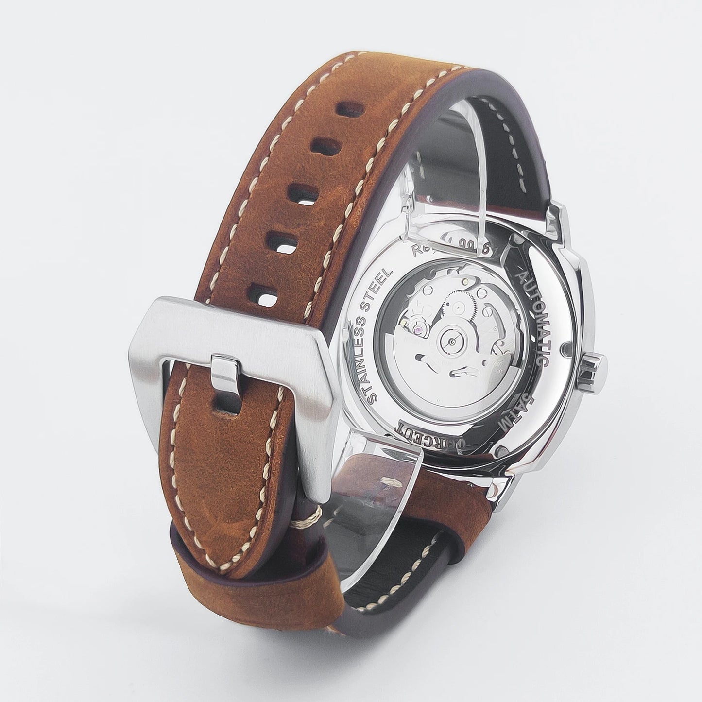 CORGEUT 42mm Classic Square Mechanical Watches for Men Japan NH35 Movement Sport Luxury Clock Pilot Men Wristwatch