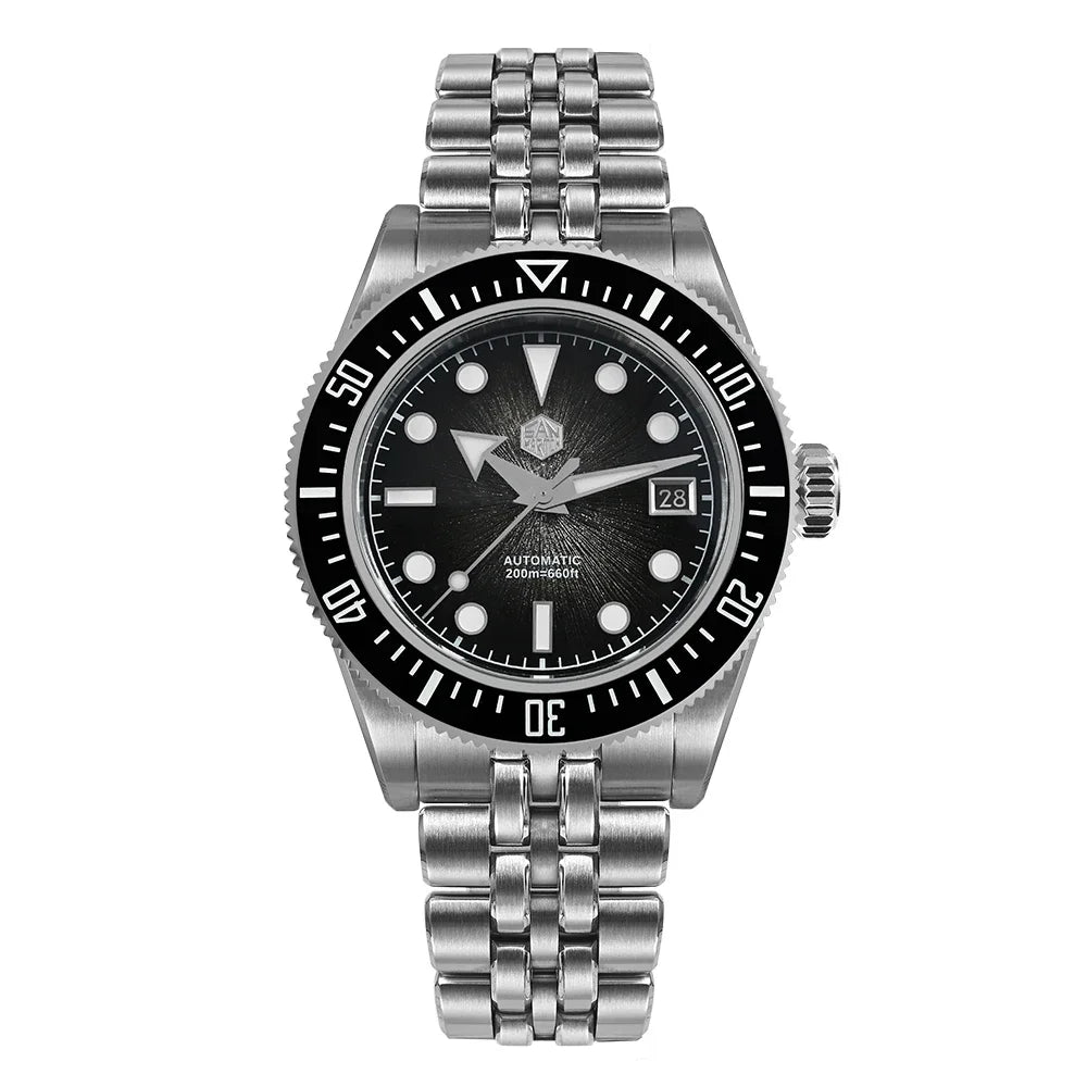 San Martin SN0148 Watch Miyota 9015 Enamel Sunburst Dial Automatic Mechanical Waterproof 200m Original Design Men Dive Watches