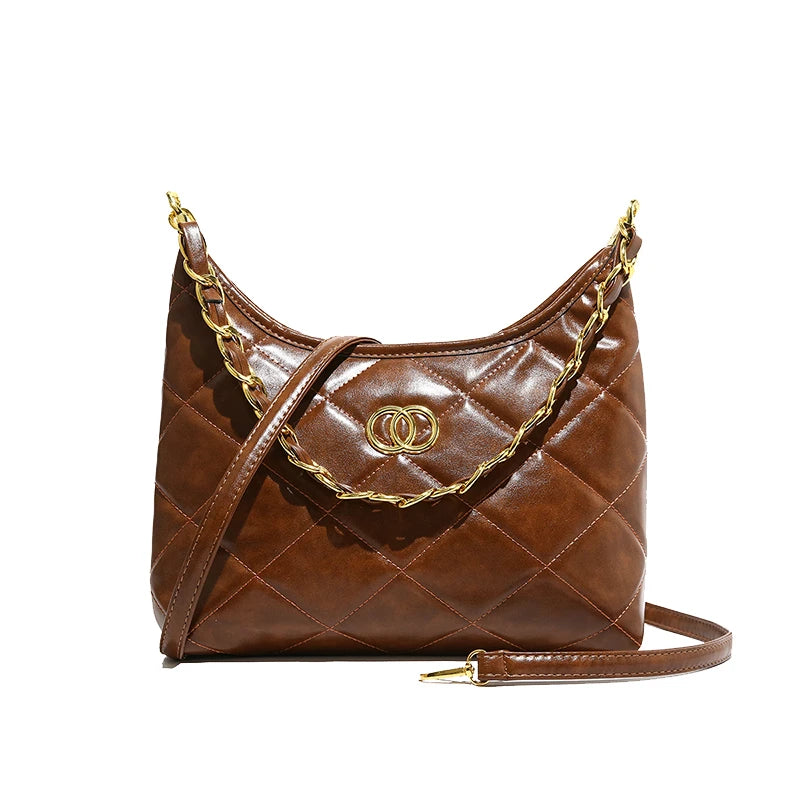 Classic Leather Handbags For Women, Ladies Tote Bag With Detachable Strap, Famous Designer Crossbody Purse