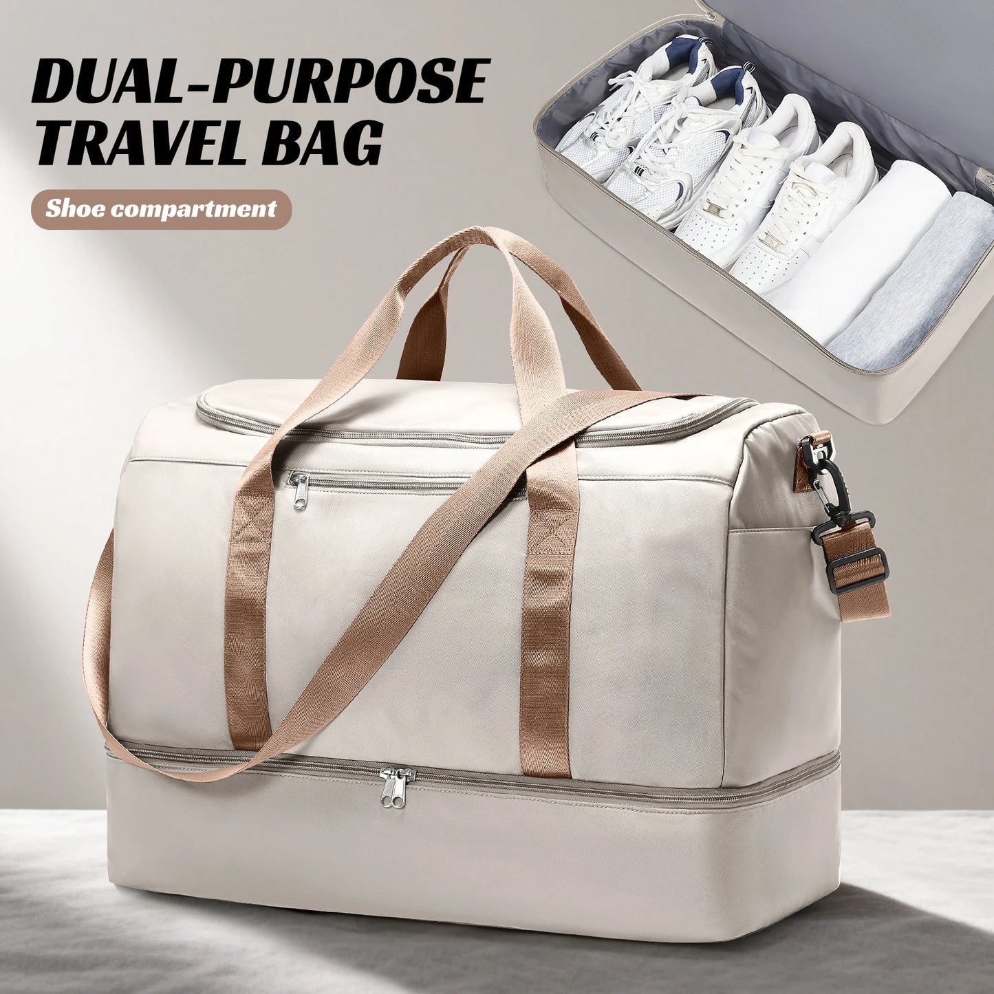Women's Travel Bags for Luggage Handbag Large Capacity Tote Bag Airport Carry-On, Business Trip, Sports Bags，Hospital Holdalls ﻿
