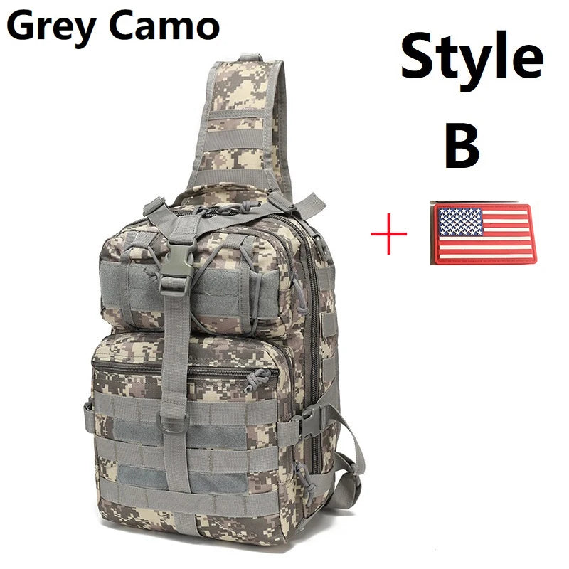 Sling Backpack Molle Waterproof Rucksack Bag Shoulder Bags Hiking Camping Travelling Backpacks Chest Bags