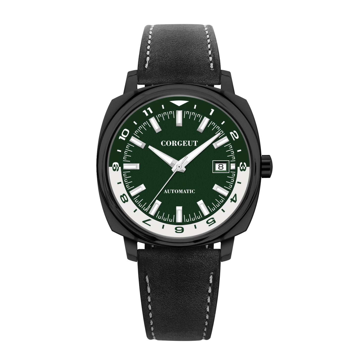 CORGEUT 42mm Classic Square Mechanical Watches for Men Japan NH35 Movement Sport Luxury Clock Pilot Men Wristwatch