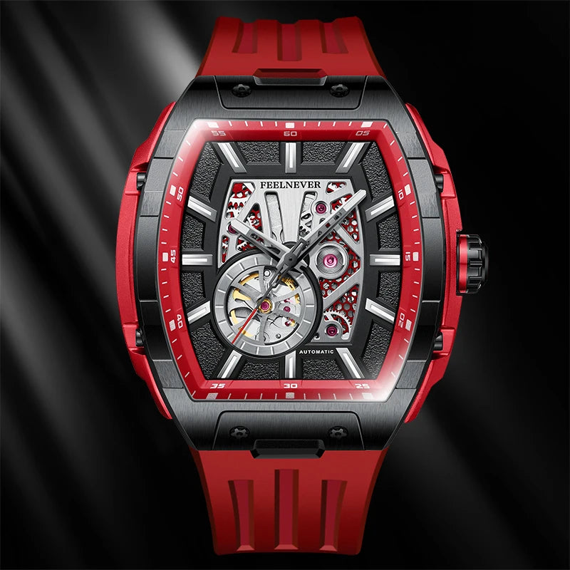 LIGE 8250 Movement Watch Men Mechanical Watches Luxury 316L Stainless Steel Sapphire Mirror Waterproof Automatic Watch for Men