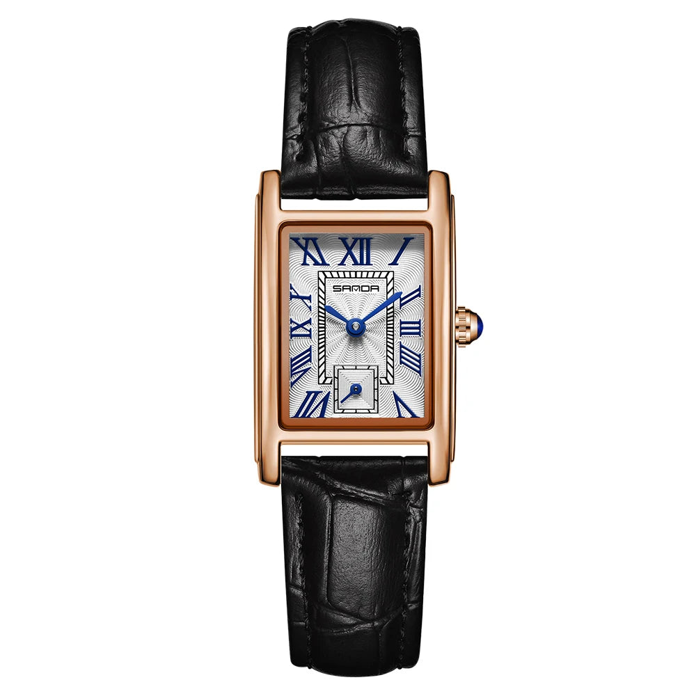 New Pagani Designs Quartz Watches For Woman Simple Rectangle Woman Watch Brown Leather Band Gifts Reloj Mujer relojes para damas