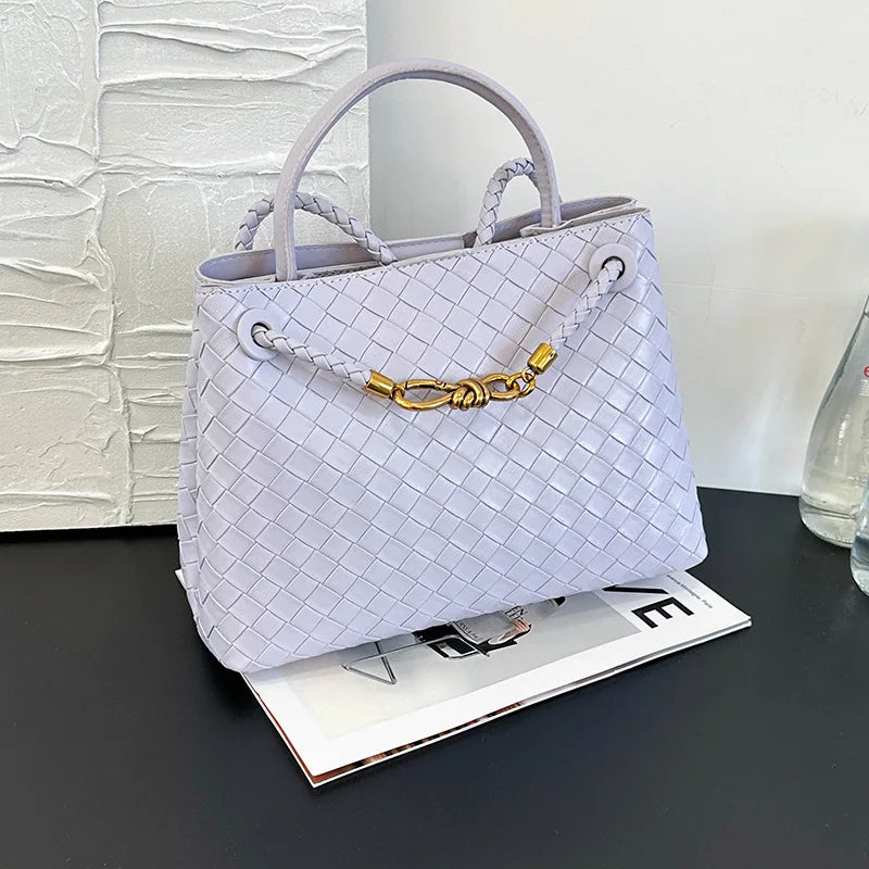 Women's Bags, Woven Bags, Shoulder Bags, Fashion and Leisure Niche High-end Textured Handbags 2025 New Models