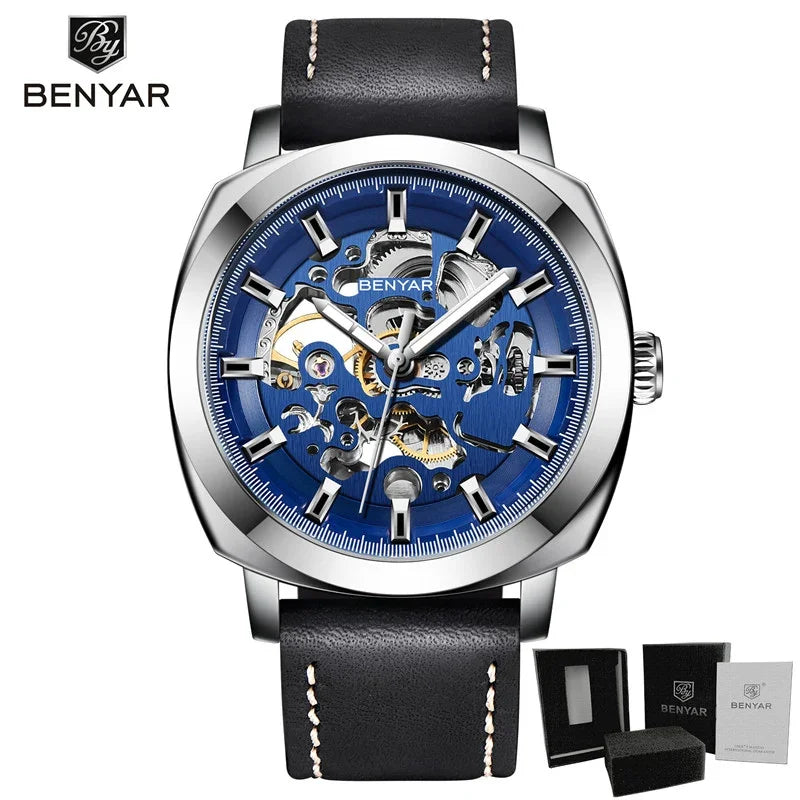 BENYAR Men's Watches Top Brand Luxury Business Automatic Mechanical Watch Men Waterproof Sport Wrist Watches Relogio Masculino