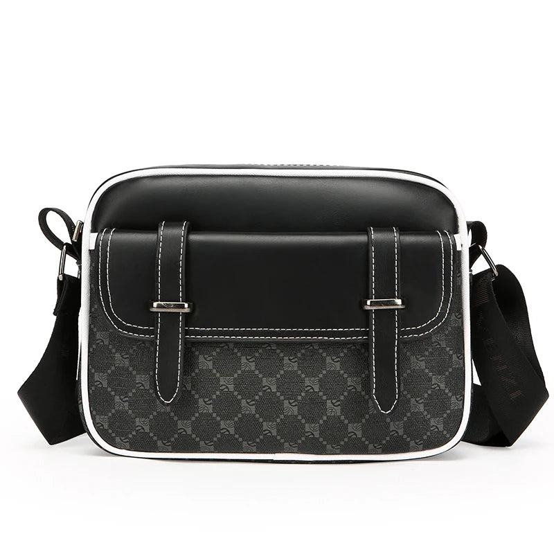 Fashion Casual Men Small Shoulder Bag Durable Soft PU Leather Men's Messenger Bag Luxury Design Male Shopping Handbag Phone Bag