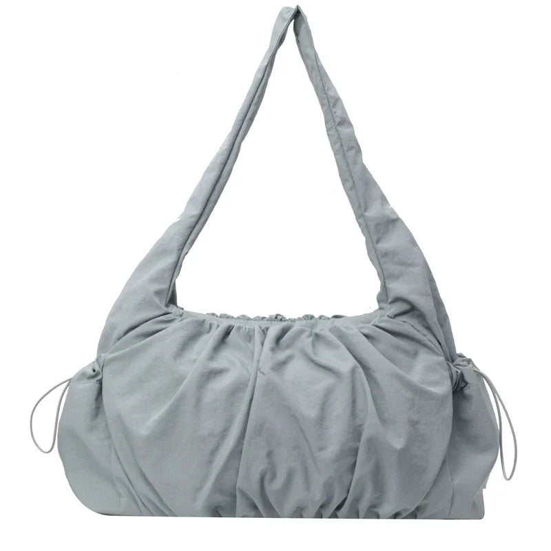 Hot Selling Fashion Nylon Pleated Women's Crossbody Bag 2025 New Casual Trend Versatile Large Capacity Tote Women's Shoulder Bag