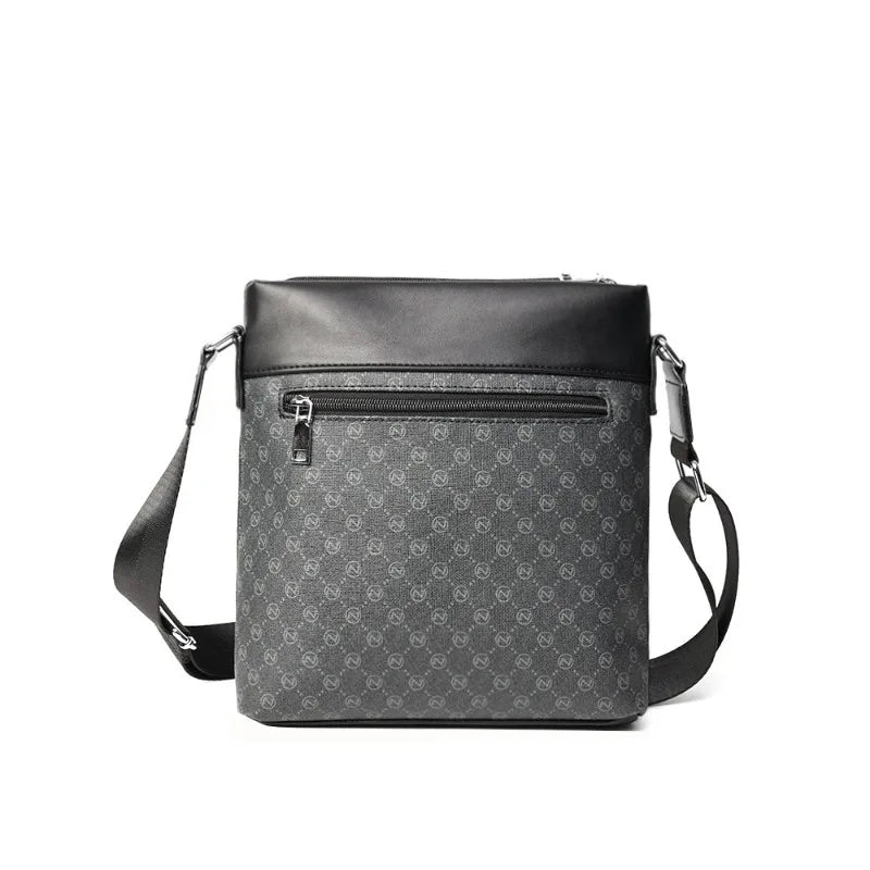 Letter Print Crossbody Bags Men Luxury Plaid Single Shoulder Bag Men's Crossbody Bag Fashion Business Shoulder Messenger Bag