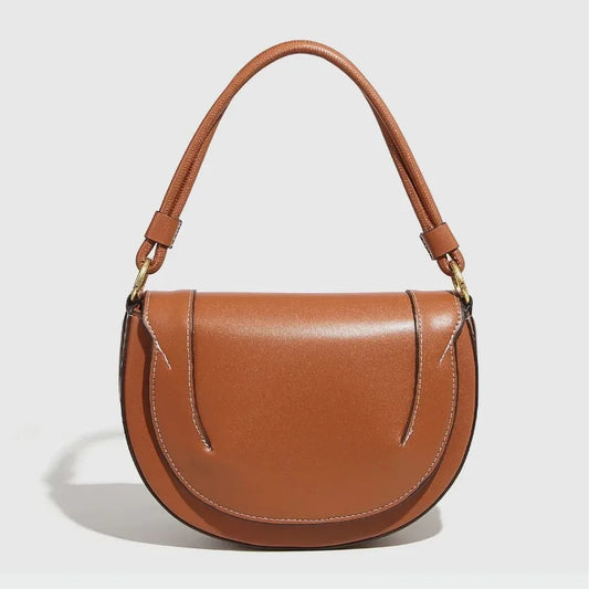 Fashion Saddle Women Handbags Designer Burgundy Flap Shoulder Bag Luxury Pu Leather Crossbody Bag Small Female Purses 2025