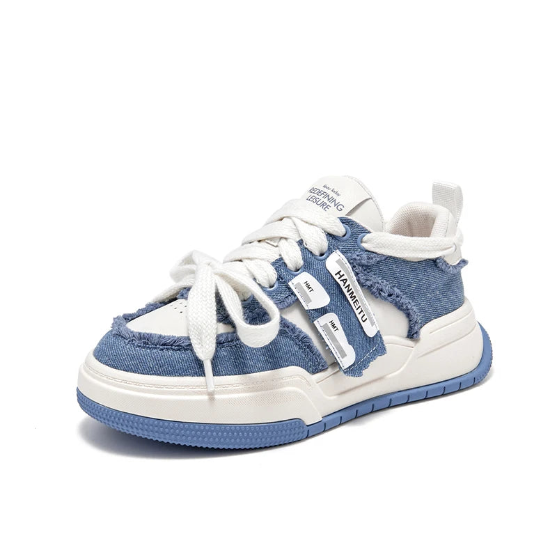 BEAUTODAY Fashion Sneakers Women Genuine Cow Leather Mixed-colors Turned-over Edge Design Ladies Shoes Handmade 29747