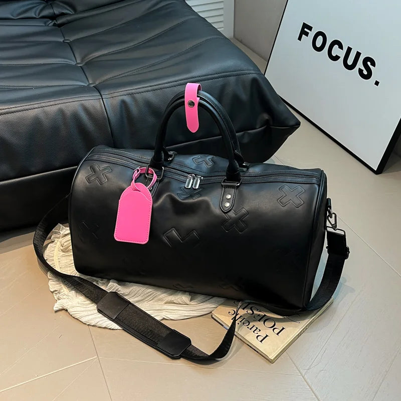 Fitness bag high-end feeling waterproof pure color new dry and wet separation training bag large capacity swimming bag business
