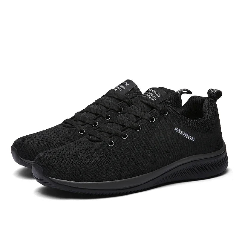 Men Sneakers Summer Breathable Walking Shoes 2024 New Lightweight Sport Shoes High Quality Mesh Knit Tennis Shoes Large Size 45
