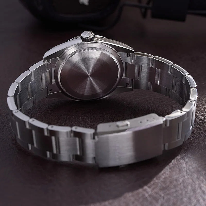 Baltany Vintage Explorer Homage Watches S4056 Sunburst 36mm Stainless Steel Bracelet 200M Luminous Men's Automatic Wristwatch