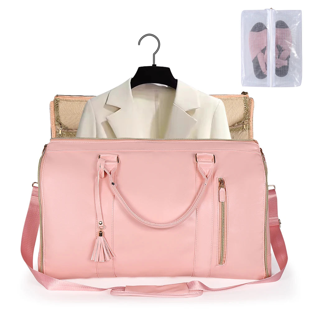 New Foldable Handbag Women's Travel Clothes Totes Large Capacity Luggage Handbag Sport Outdoor Fitness Multi Function Organizer