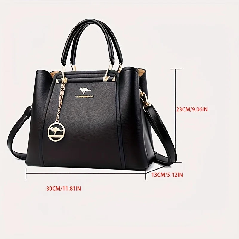Women's shoulder bag 2025 new model tote middle-aged handbag versatile, grand, fashionable, imitation leather cross-body bag