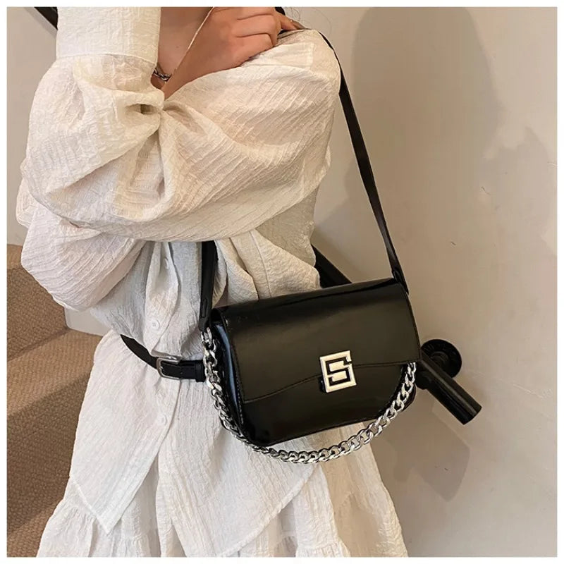 Women's Handbag Crossbody Messenger Elegant Classic Leather By Famous Designer Luxury Brand For Fashion Ladies