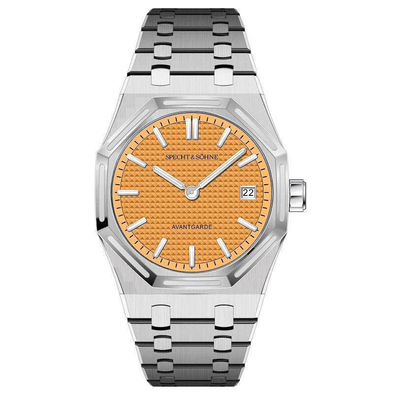 2025 New Specht & Söhne 38mm Quartz Wristwatch For Men Luminous Sapphire Crystal Ultrathin Stainless Steel Watch 50M Waterproof