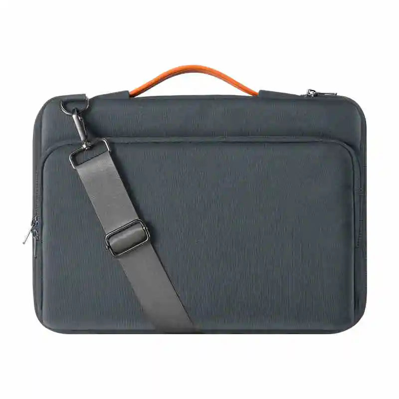 Dormin Air Cushion Laptop Bag for Business Travel, Anti-Crash Design w/Luggage Strap & Shockproof Compartment for MacBookAir13