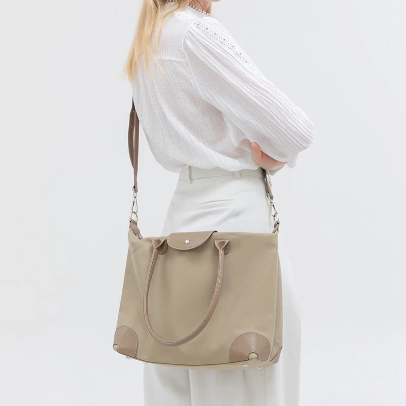 Women's Tote Bag Large Capacity Waterproof Oxford Cloth Women Shoulder Bag Luxury Designer Crossbody Bags Foldable Handbags