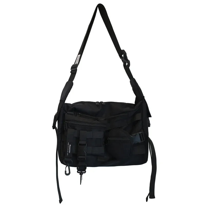 Messenger bag men's tide brand large capacity shoulder bag diagonal bag ins Japanese tooling bag student shoulder bag.
