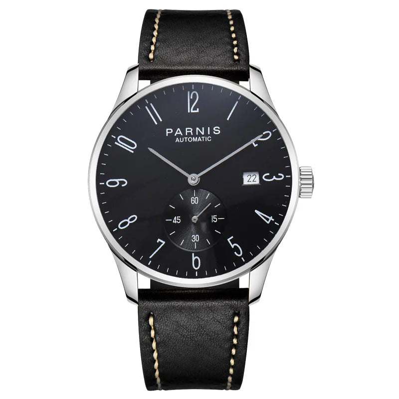 Parnis Mechanical Watches Minimalist Watch for Men Wristwatch Luxury Waterproof Automatic hombre Relogio Masculino Calendar 2025