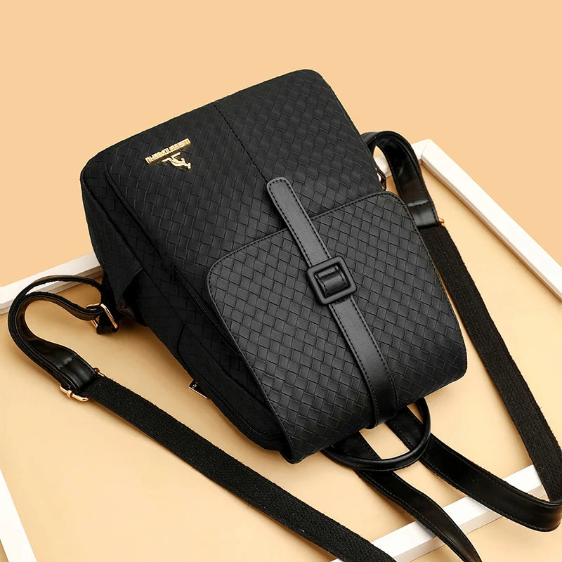 Women's Backpack Travel Large Backpack PU Leather Handbag Schoolbag Mochila For Girls Women's Bag Female Shoulder Back Sac A Dos
