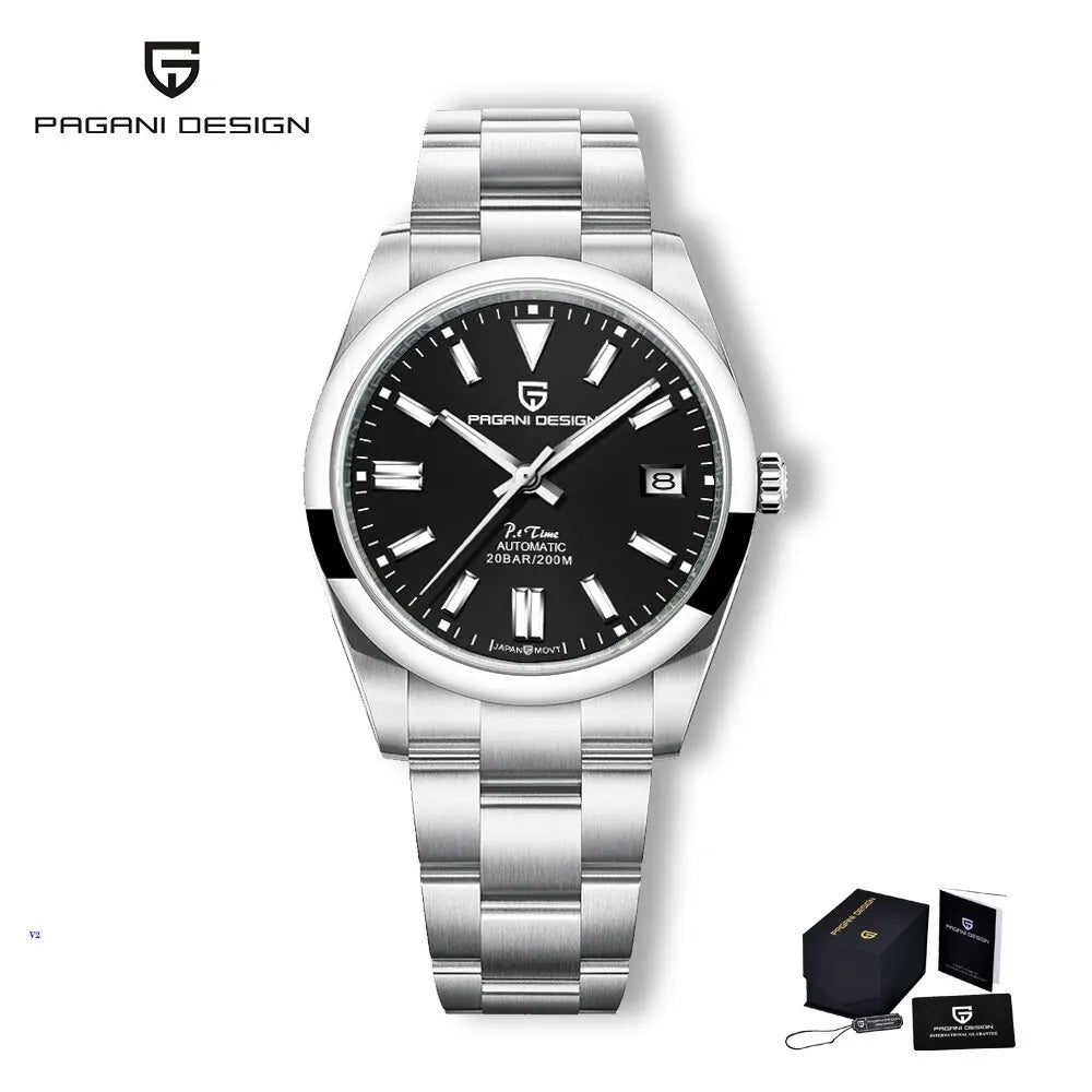 2024 PAGANI Design New 39mmMen's  Mechanical Watches NH35 Automatic Watch Sapphire Stainless Steel 20Bar Waterproof Reloj Hombre