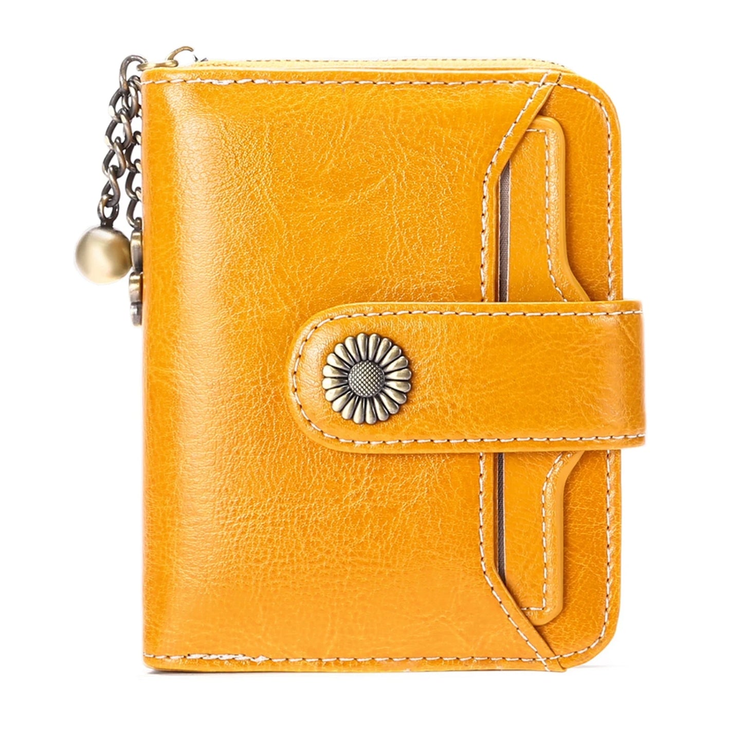 High Quality Women's Genuine Leather Wallet Female RFID Anti Theft Card Holder Coin Purse Wallets for Women Clutch Bag