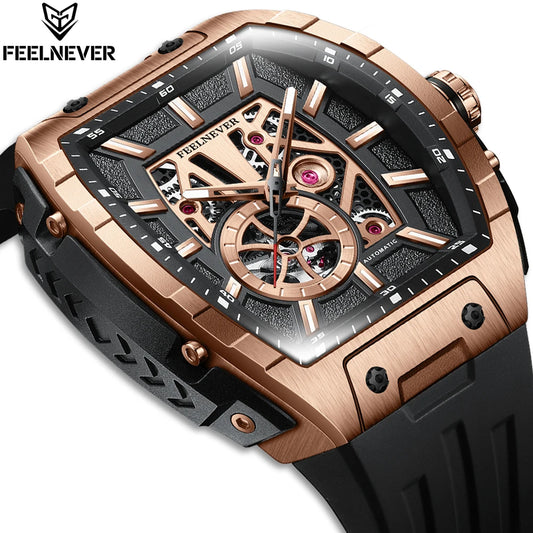 LIGE 8250 Movement Watch Men Mechanical Watches Luxury 316L Stainless Steel Sapphire Mirror Waterproof Automatic Watch for Men