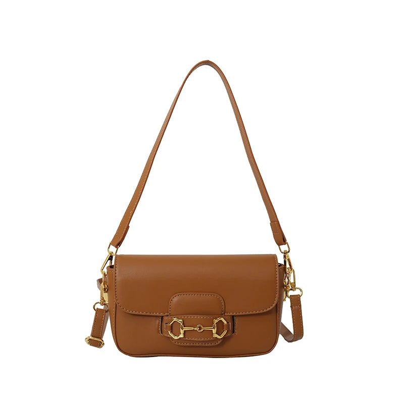 Elegant Leather Handbag For Women - Designer Crossbody Shoulder Bag Ladies Tote Premium Messenger Purse