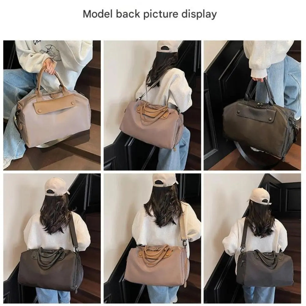 New Large Capacity Sports Bags Waterproof Oxford Fitness Bags Dry And Wet Items Thickened Fabric Travel Bags