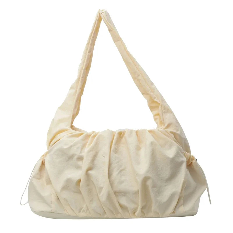 Hot Selling Fashion Nylon Pleated Women's Crossbody Bag 2025 New Casual Trend Versatile Large Capacity Tote Women's Shoulder Bag