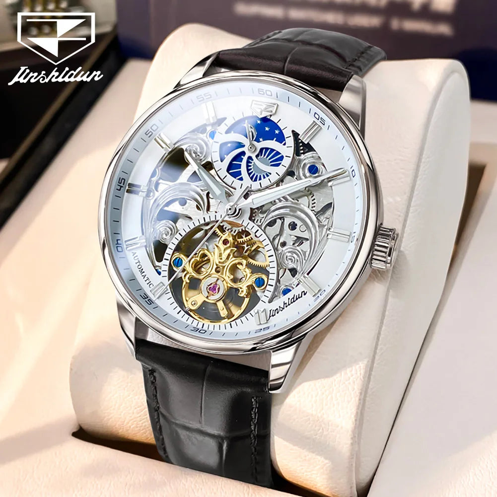 JSDUN Best Selling Original Waterproof Wrist Watch for Men Multifunction Luxury Business Fashion Mechanical Automatic Man Watch