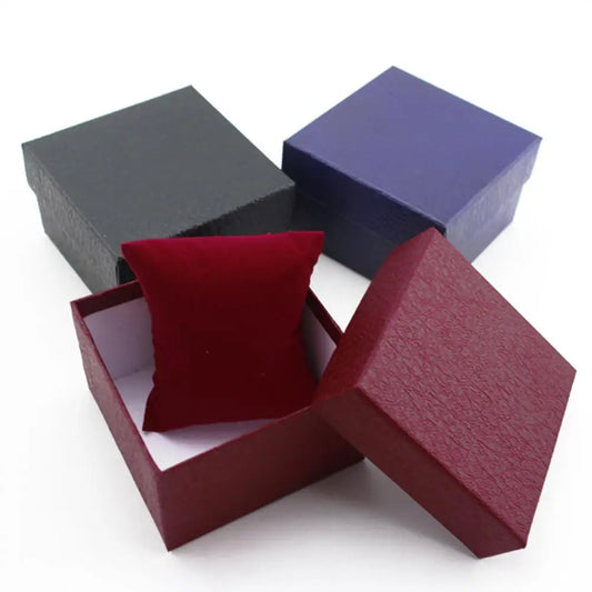 1 Pc Watch Box Organizer Packaging with Pillow Faux Leather Jewelry Wrist Watches Holder Display Storage Box Organizer Case Gift
