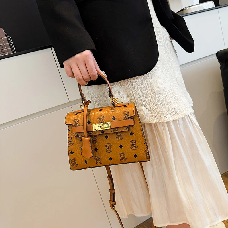 Women's Shoulder Bag Leather Crossbody Handbag, Famous Designer Messenger Tote Popular Classic Elegant For Formal Occasions