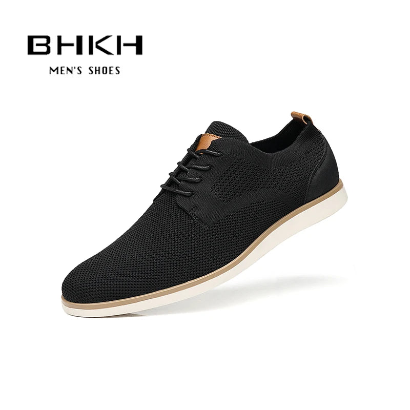 BHKH Running Shoes  Breathable Knitted Mesh Lightweight Casual Shoes Office Work Footwear Men for Shoes Zapatillas Mujer