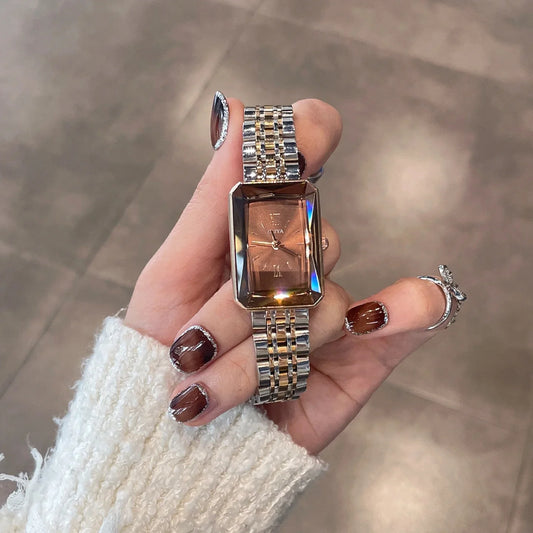 2025 women's retro watch women's light luxury niche art high-end watch women's ladies brand authentic