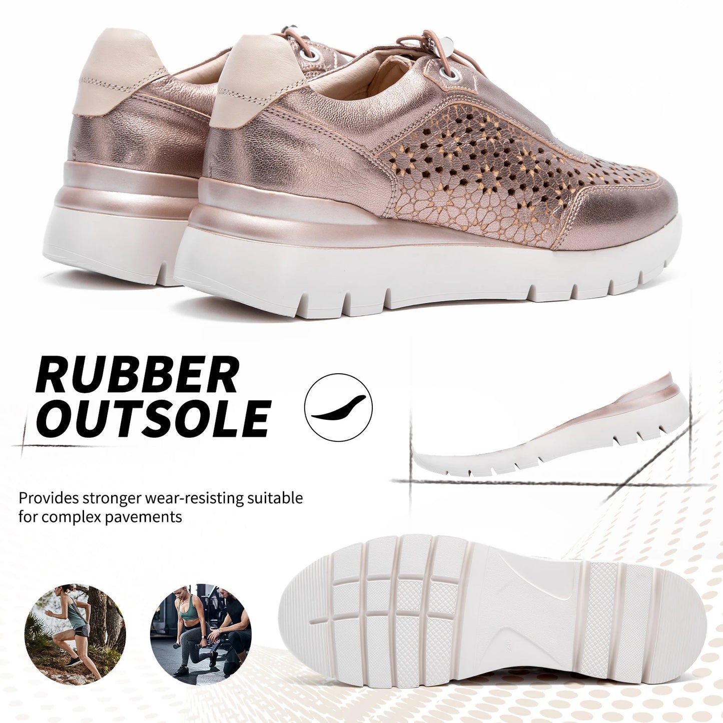 Unique Hollow Print Fashion Season New Women's Casual Shoes with Minimalist Design Breathable and Comfortable