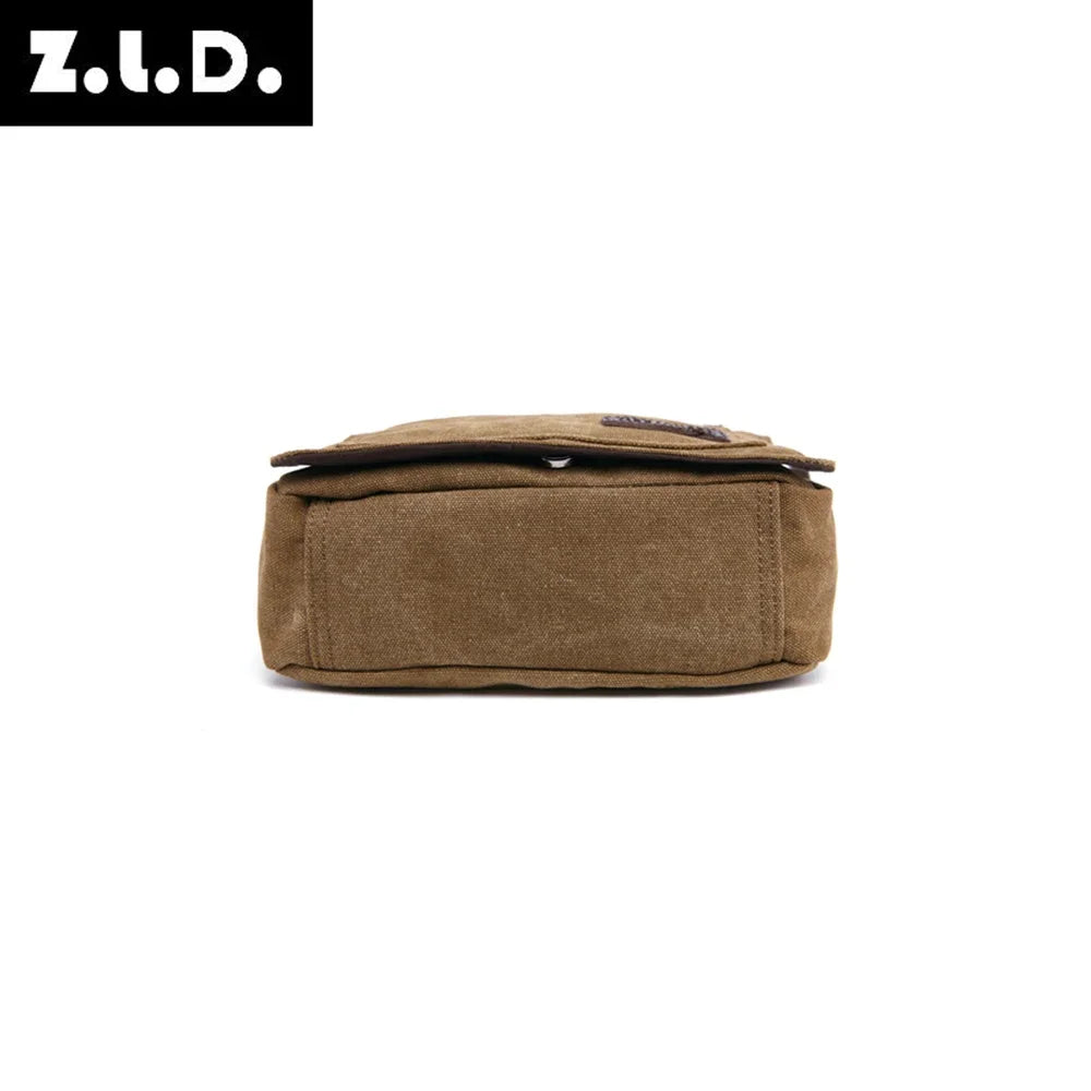 New Casual Fashion Canvas Satchel Single Shoulder Messenger Bag Unisex Crossbody Bag Male Bolsa