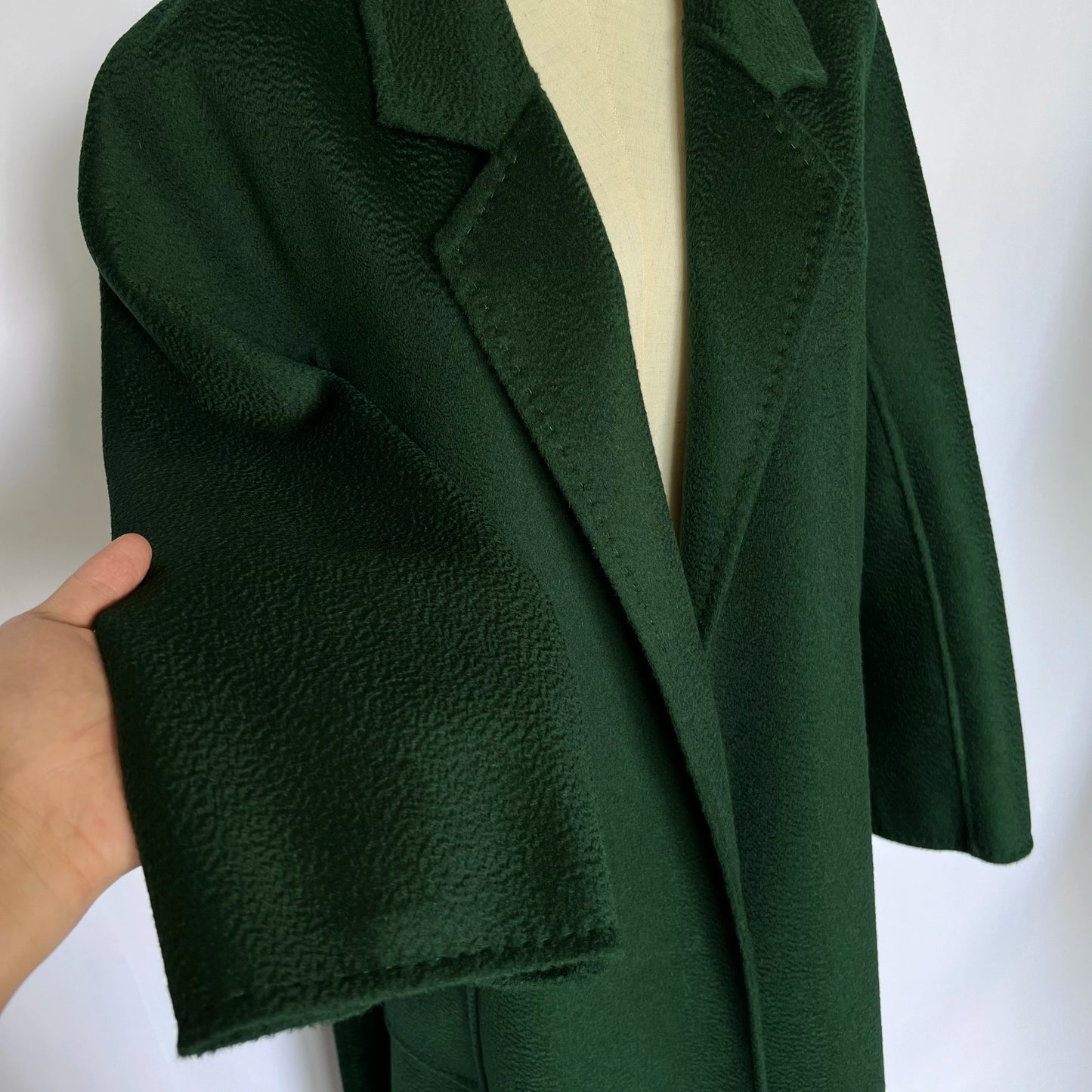 SPECIAL OFFER Cashmere Coat Female Winter Mid-Length Corrugated Coat Black Wool Coat Woman Autumn New Casual Fashion Beige Coat