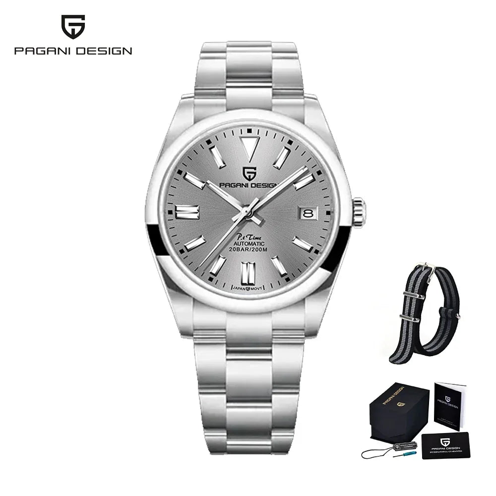 2025 New PAGANI DESIGN Luxury Automatic Mechanical man's watches Japan NH35 Stainless Steel Sapphire Crystal reloj hombre PD1690